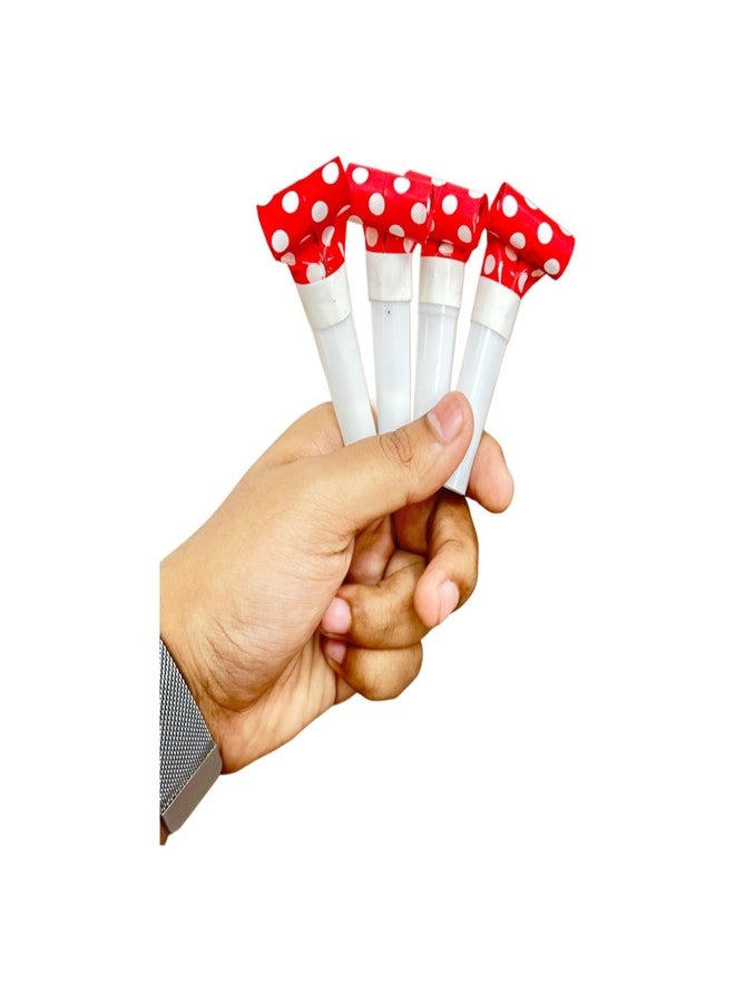 Picfest Kid, Adult Pack of 12 Party Halloween Blowouts Blow Horns Colorful Noisemakers | Whistles Toys for Party | Foil Fringe Party Blowouts|Multicolor - Image 4
